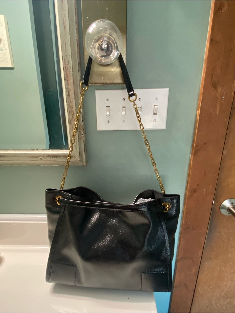 Tory Burch Classic Black Chain-Handle Shoulder Bag